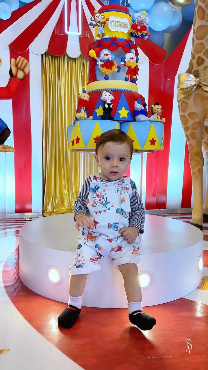 Festa infantil com decoração de circo
